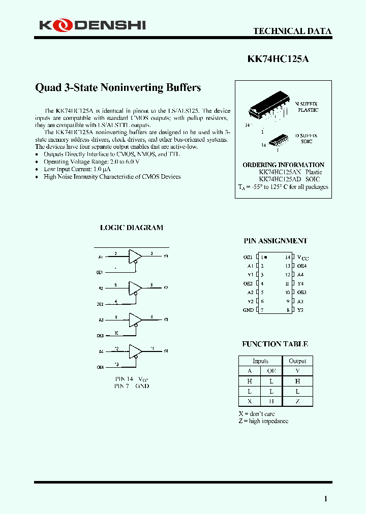 KK74HC125AD_4458536.PDF Datasheet