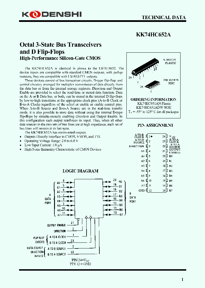 KK74HC652A_4237456.PDF Datasheet