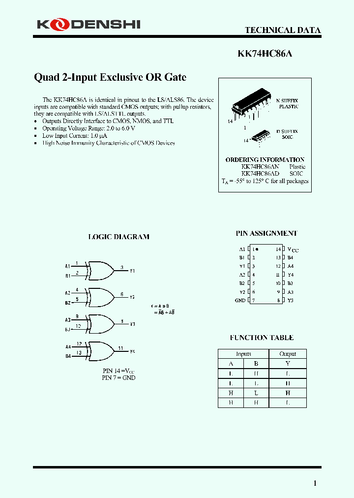 KK74HC86A_4207561.PDF Datasheet