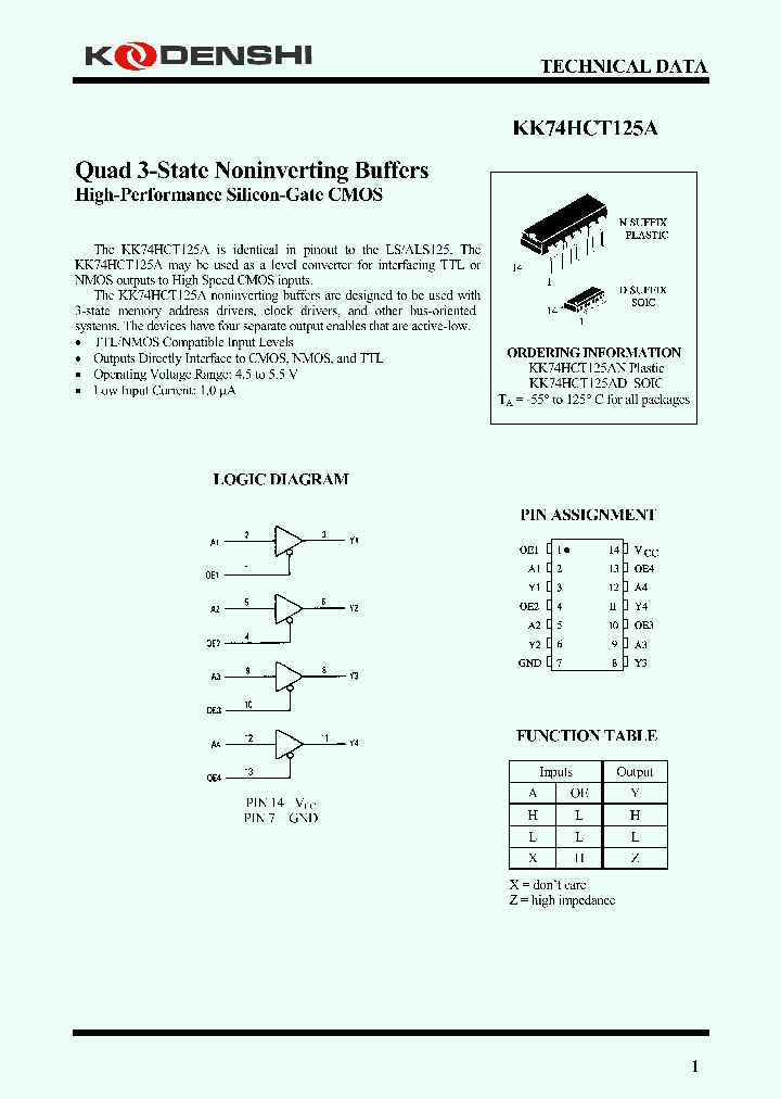 KK74HCT125A_4249071.PDF Datasheet
