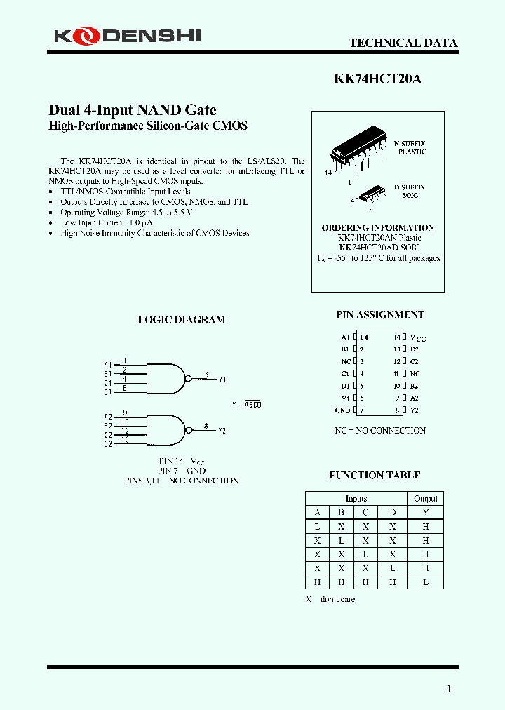 KK74HCT20A_4207664.PDF Datasheet