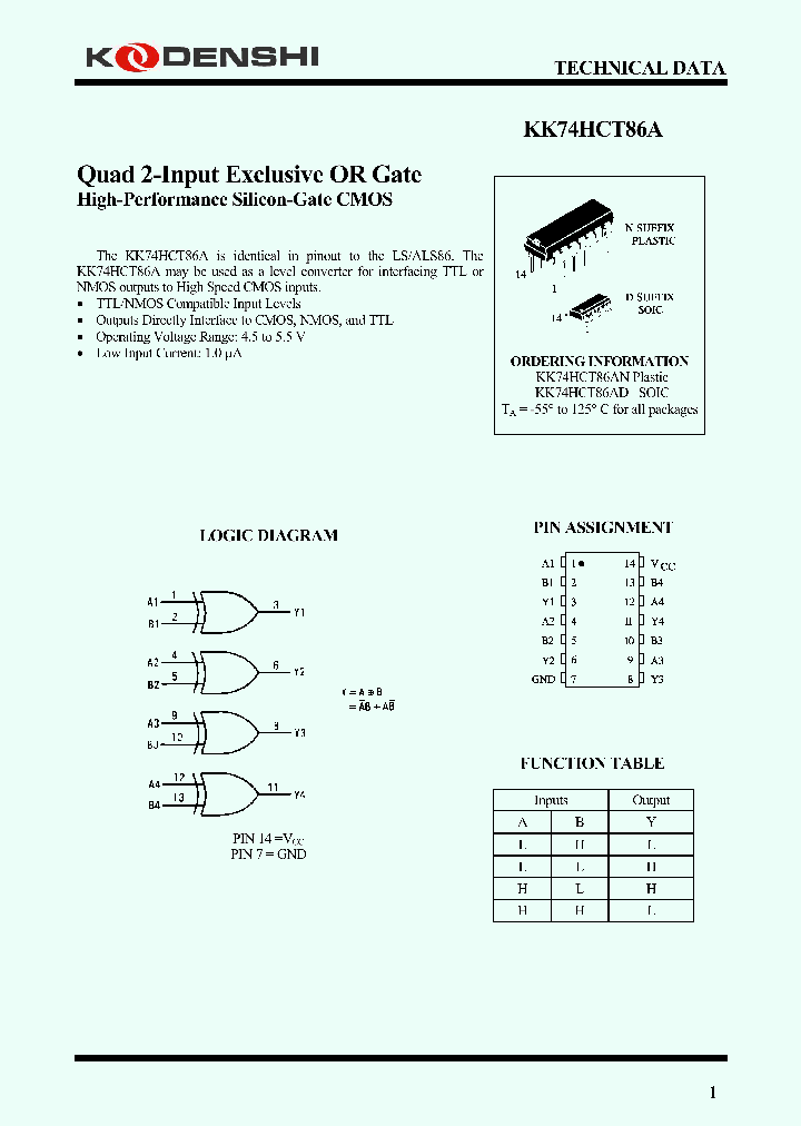 KK74HCT86AD_4600694.PDF Datasheet
