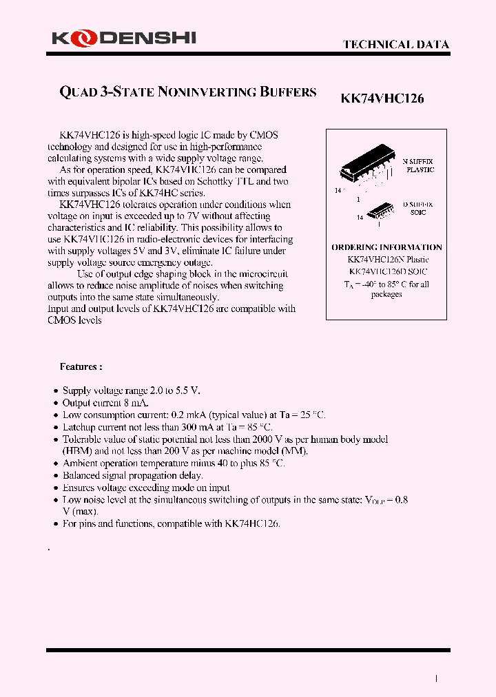 KK74VHC126_4691367.PDF Datasheet
