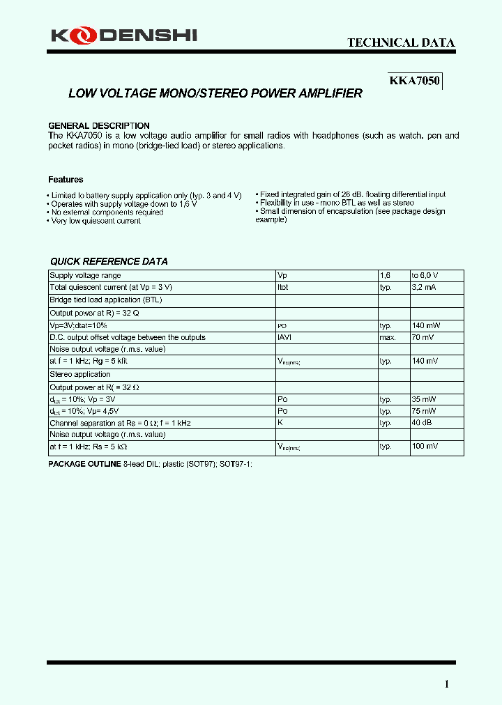 KKA7050_4461031.PDF Datasheet