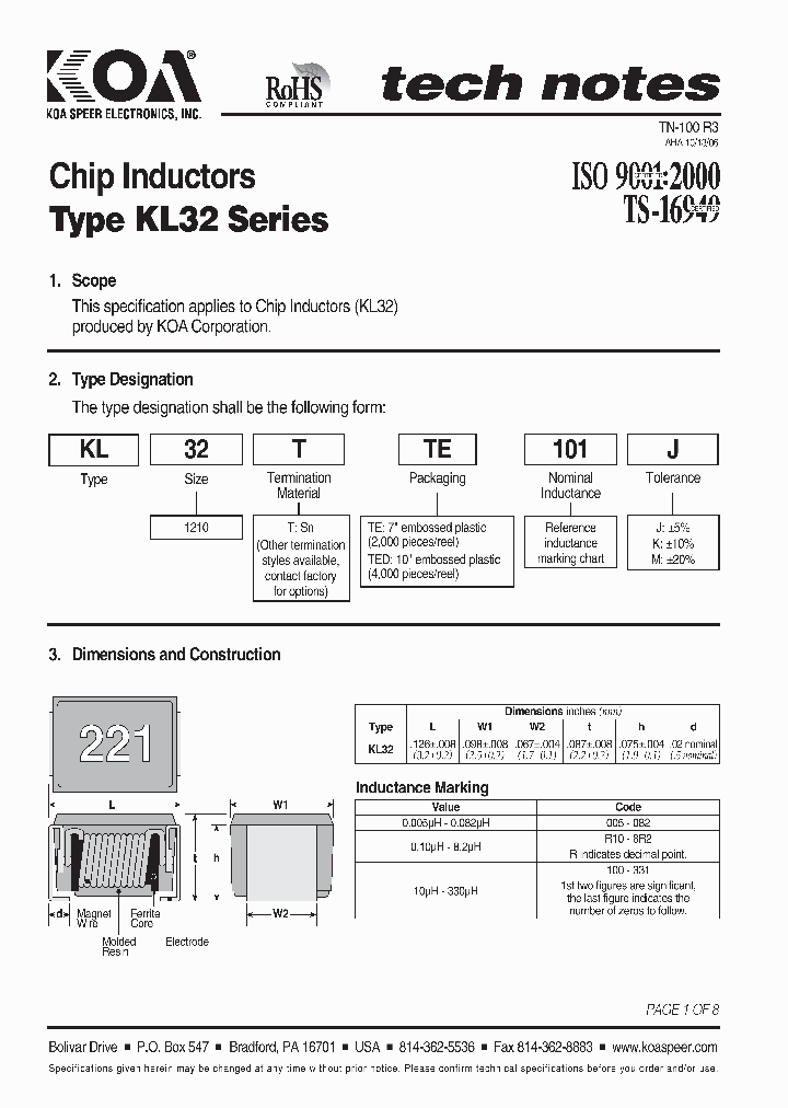 KL32TTE100_4565900.PDF Datasheet