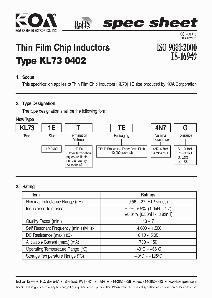 KL731ETTP_4679554.PDF Datasheet