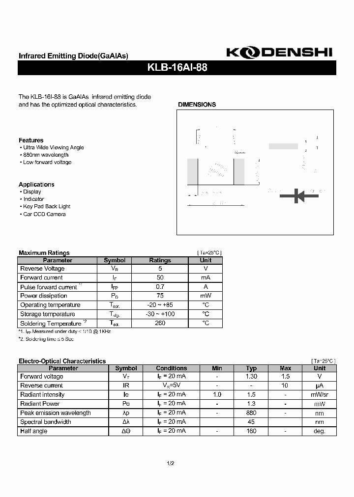 KLB-16AI-88_4807019.PDF Datasheet