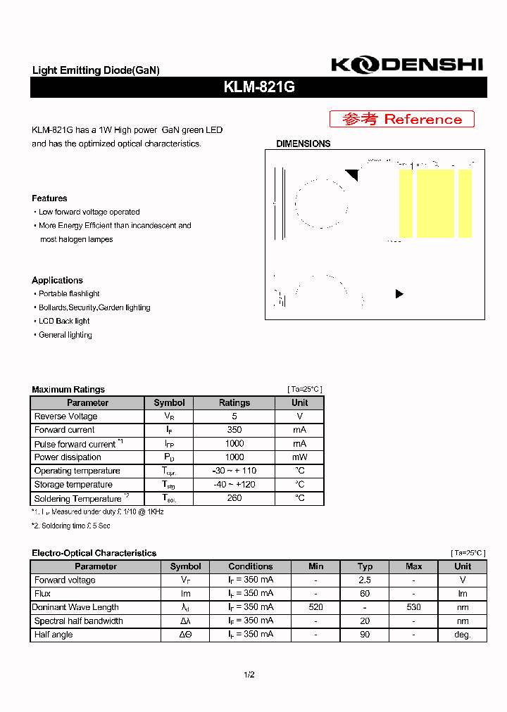 KLM-821G_4252158.PDF Datasheet