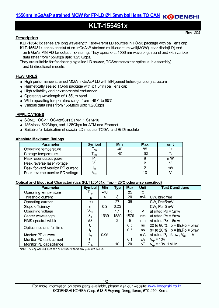 KLT-155451_4658676.PDF Datasheet