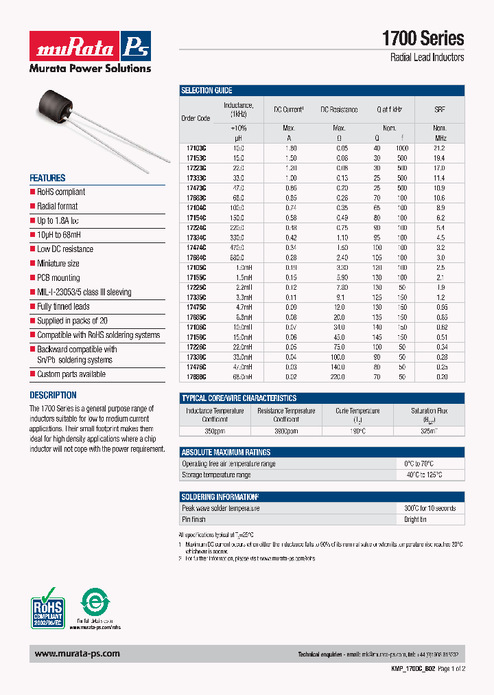 KMP1700_4685806.PDF Datasheet