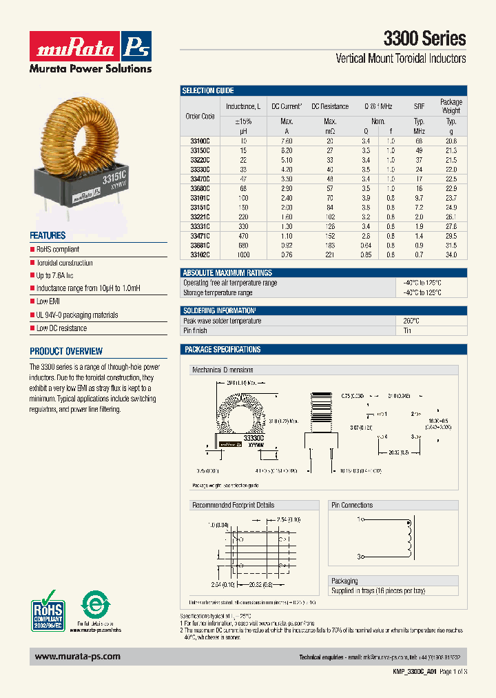 KMP3300_4922719.PDF Datasheet