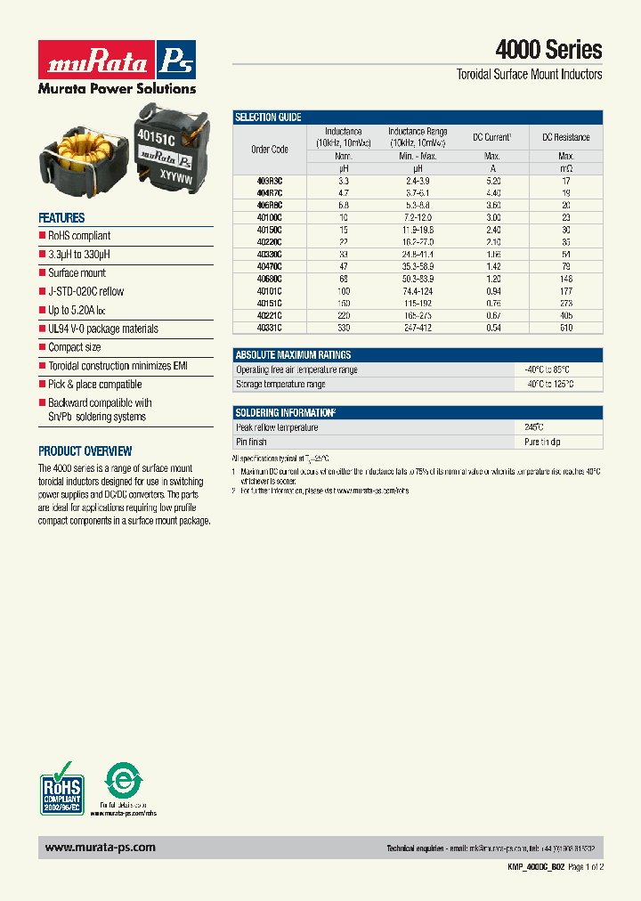 KMP4000_4670225.PDF Datasheet