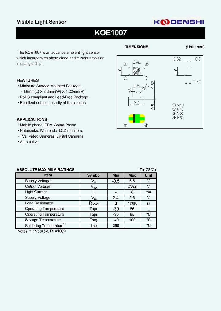 KOE1007_4272506.PDF Datasheet