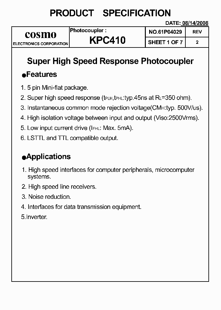 KPC410_4609279.PDF Datasheet
