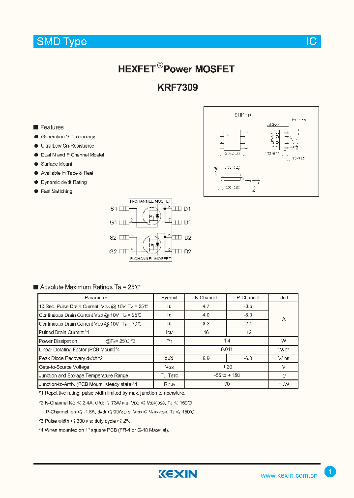 KRF7309_4335051.PDF Datasheet