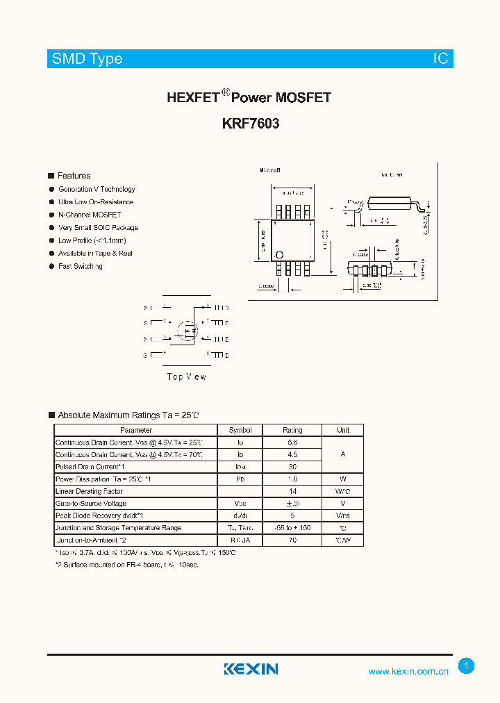 KRF7603_4374079.PDF Datasheet