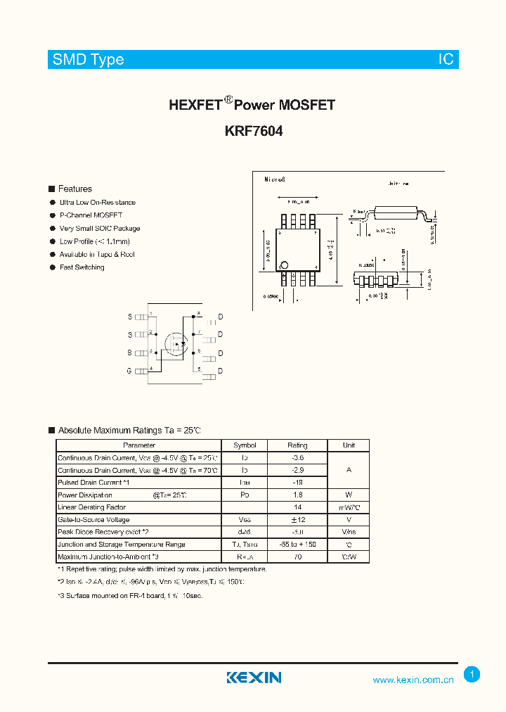 KRF7604_4374080.PDF Datasheet