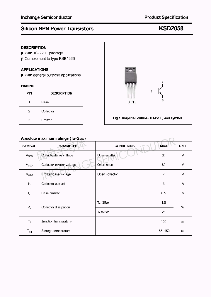 KSD2058_4294149.PDF Datasheet