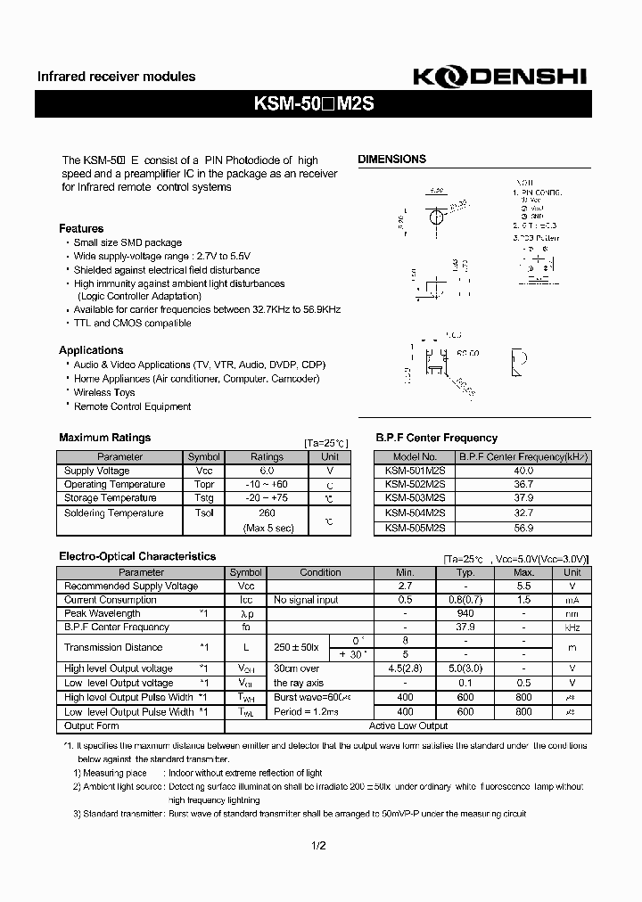 KSM-502M2S_4184968.PDF Datasheet