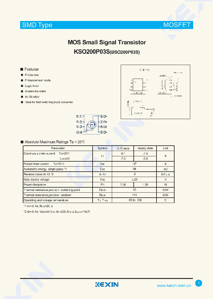 KSO200P03S_4391937.PDF Datasheet