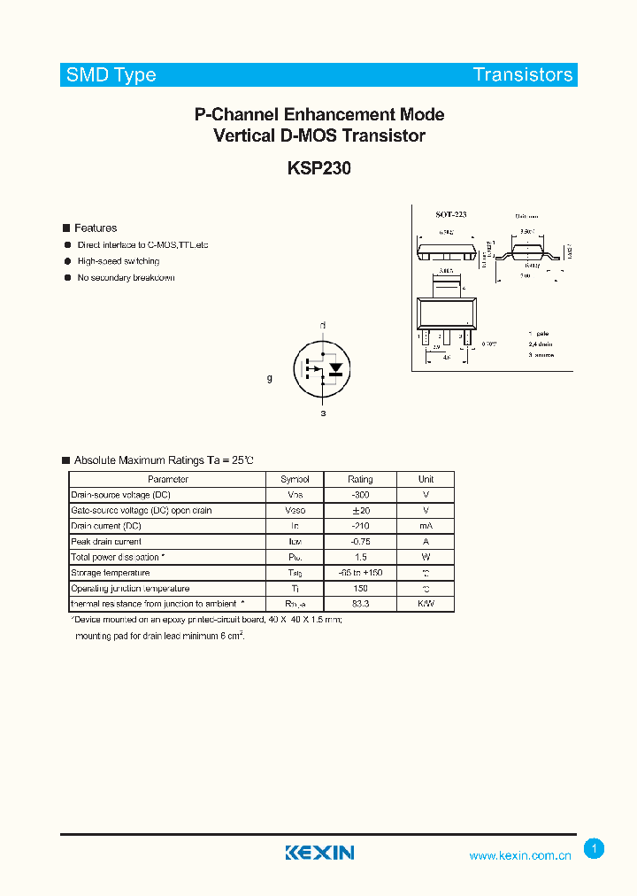 KSP230_4357405.PDF Datasheet