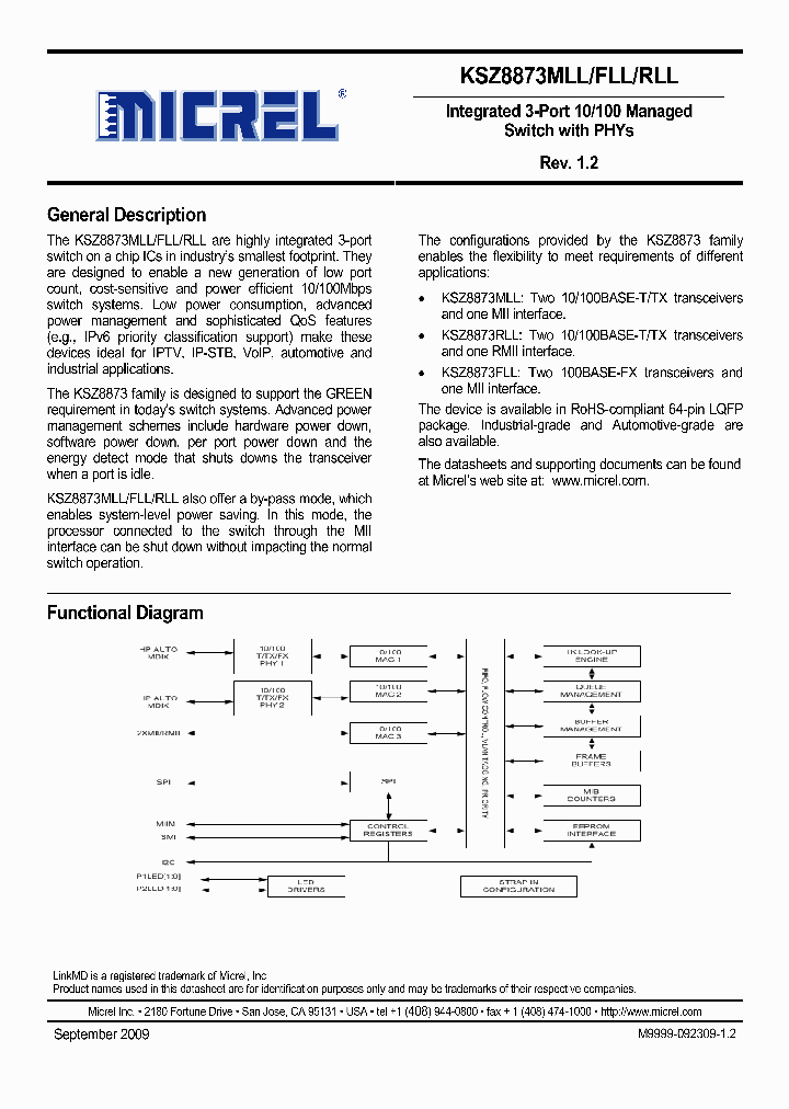 KSZ8873MLLAM_4762494.PDF Datasheet