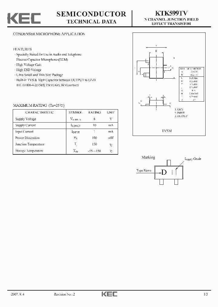 KTK599TV_4220111.PDF Datasheet