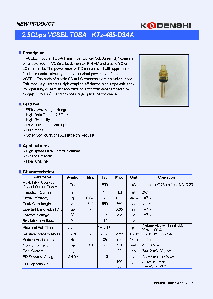 KTX-485-D3AA_4299050.PDF Datasheet