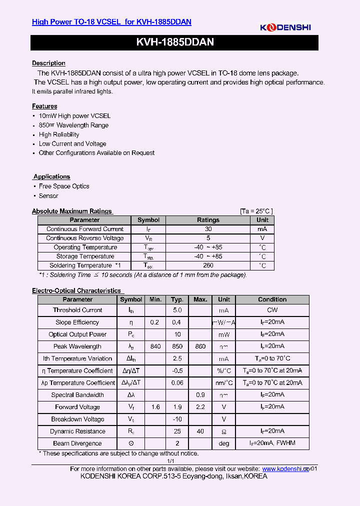 KVH-1885DDAN_4684469.PDF Datasheet