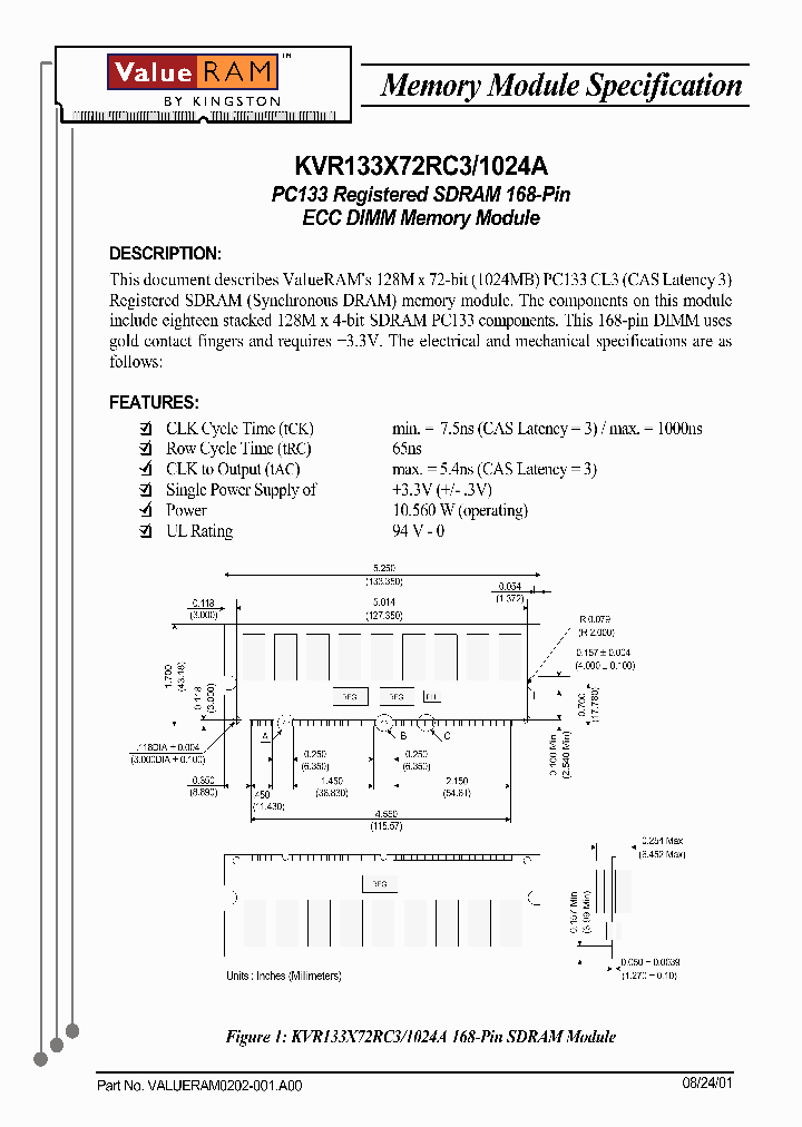 KVR133X72RC3_4165538.PDF Datasheet