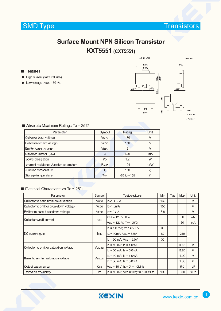 KXT5551_4372923.PDF Datasheet