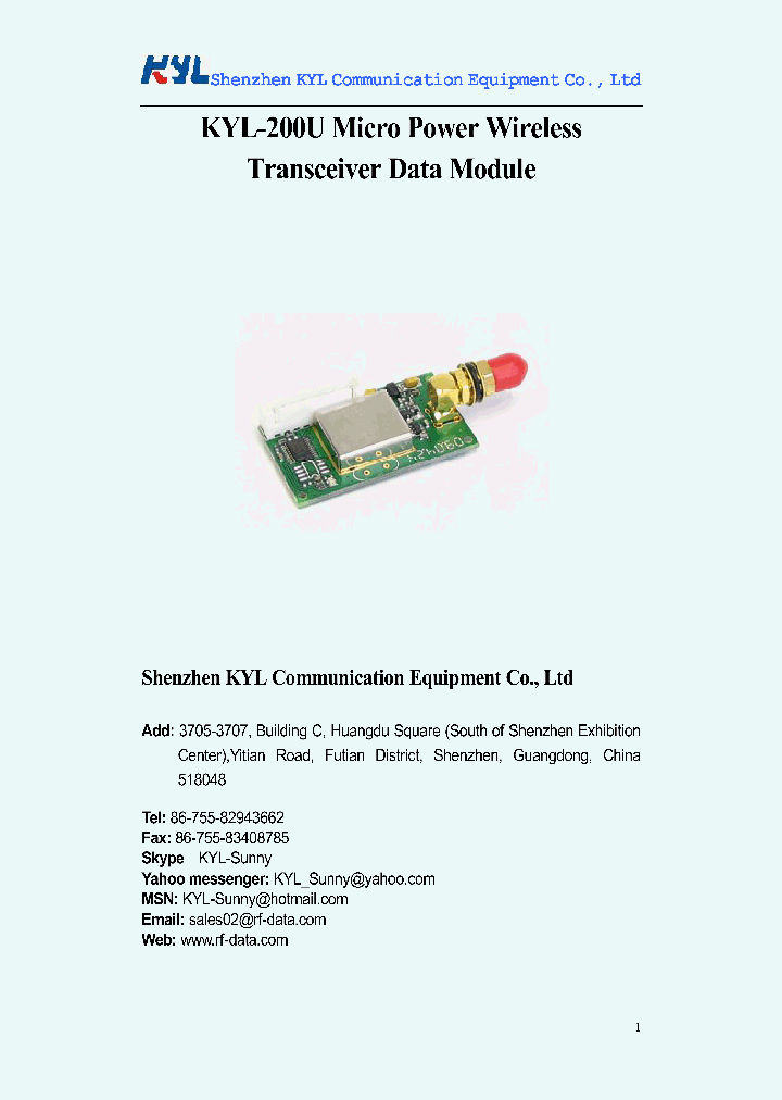 KYL-200U1_4897633.PDF Datasheet