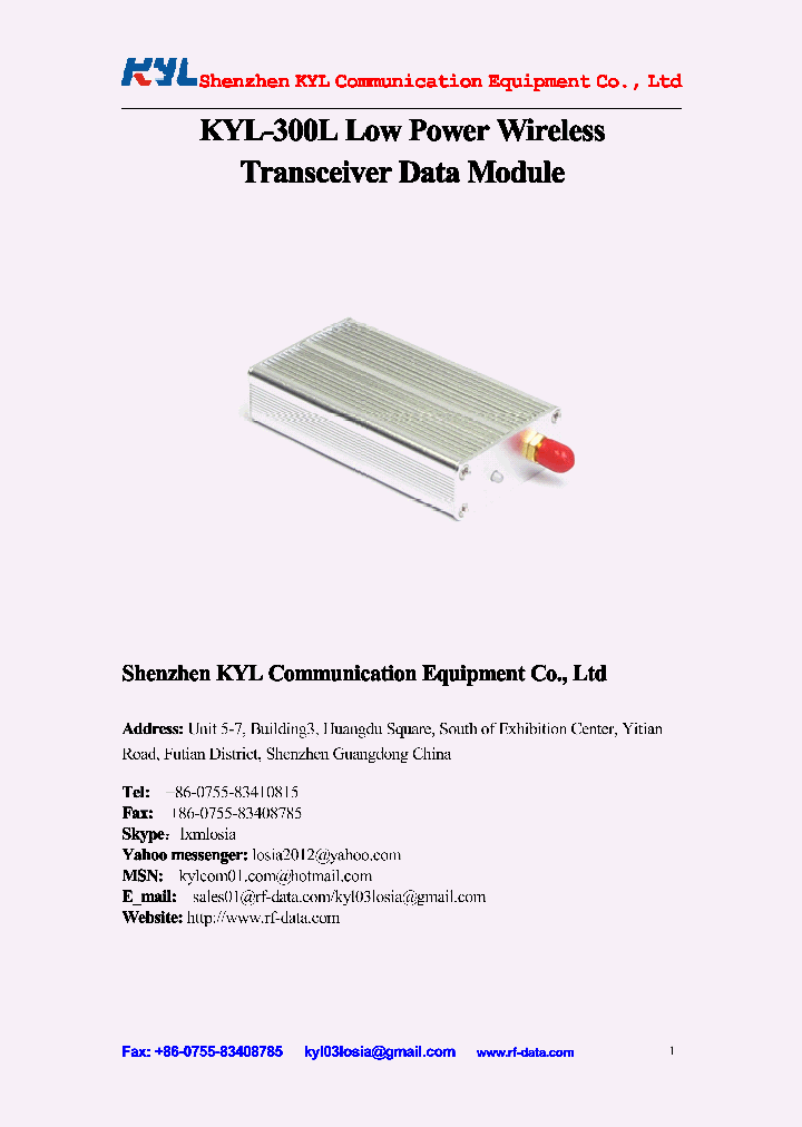 KYL-300L_4548564.PDF Datasheet