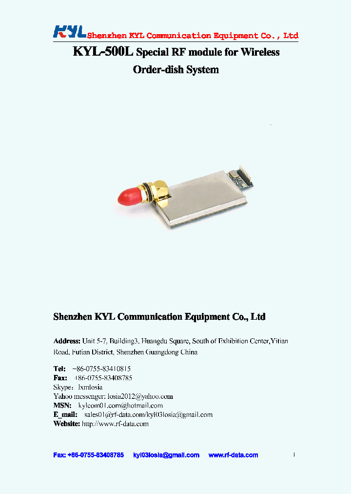 KYL-500L_4548566.PDF Datasheet