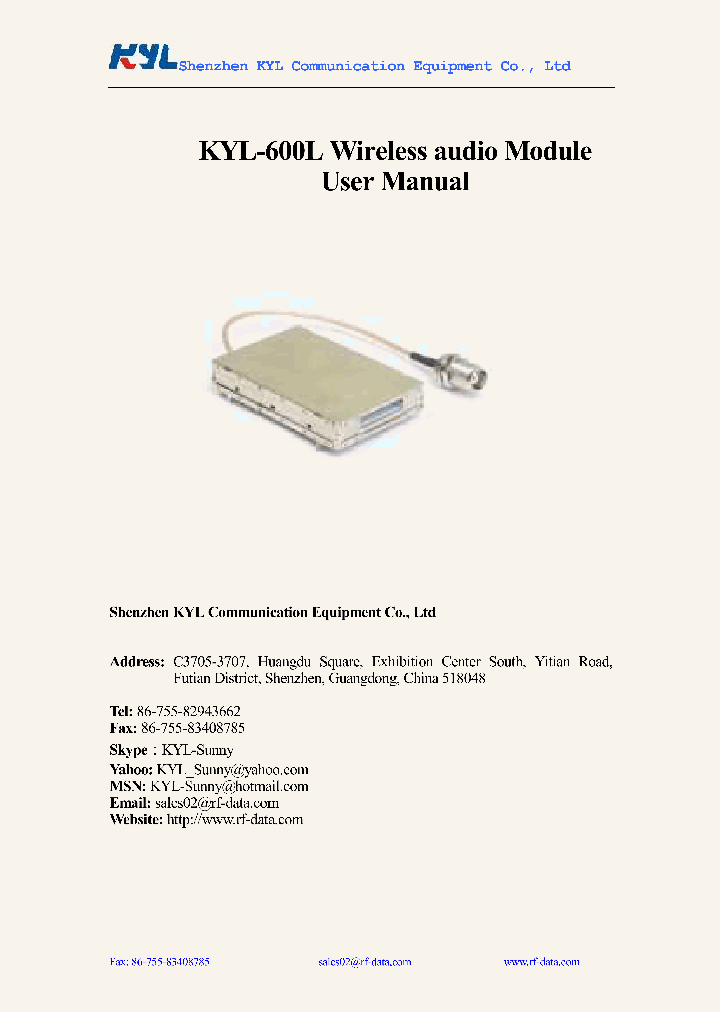 KYL-600L1_4876691.PDF Datasheet