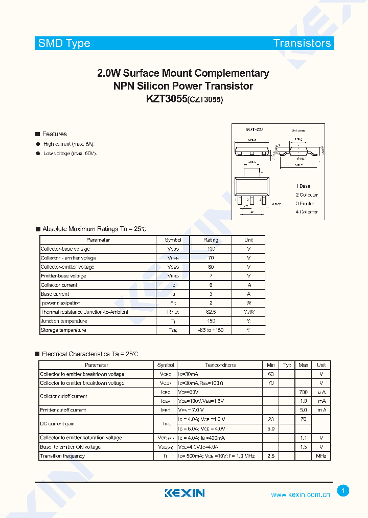 KZT3055_4419368.PDF Datasheet
