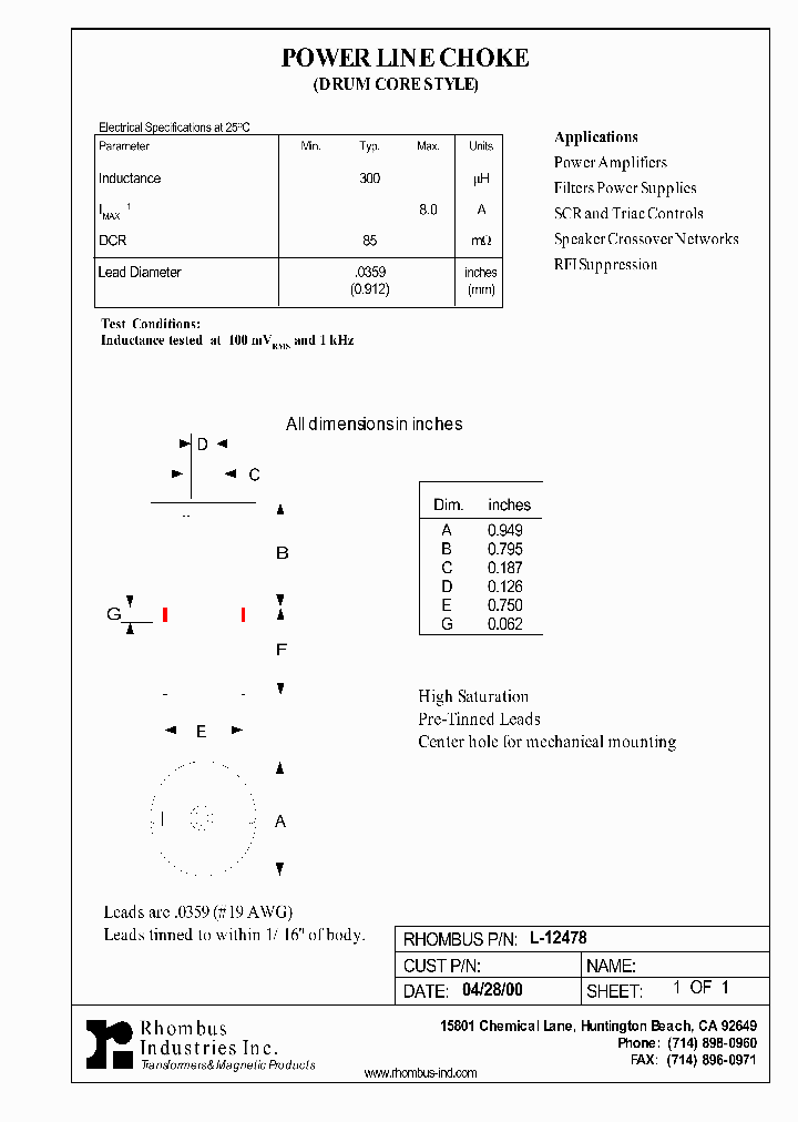 L-12478_4493568.PDF Datasheet
