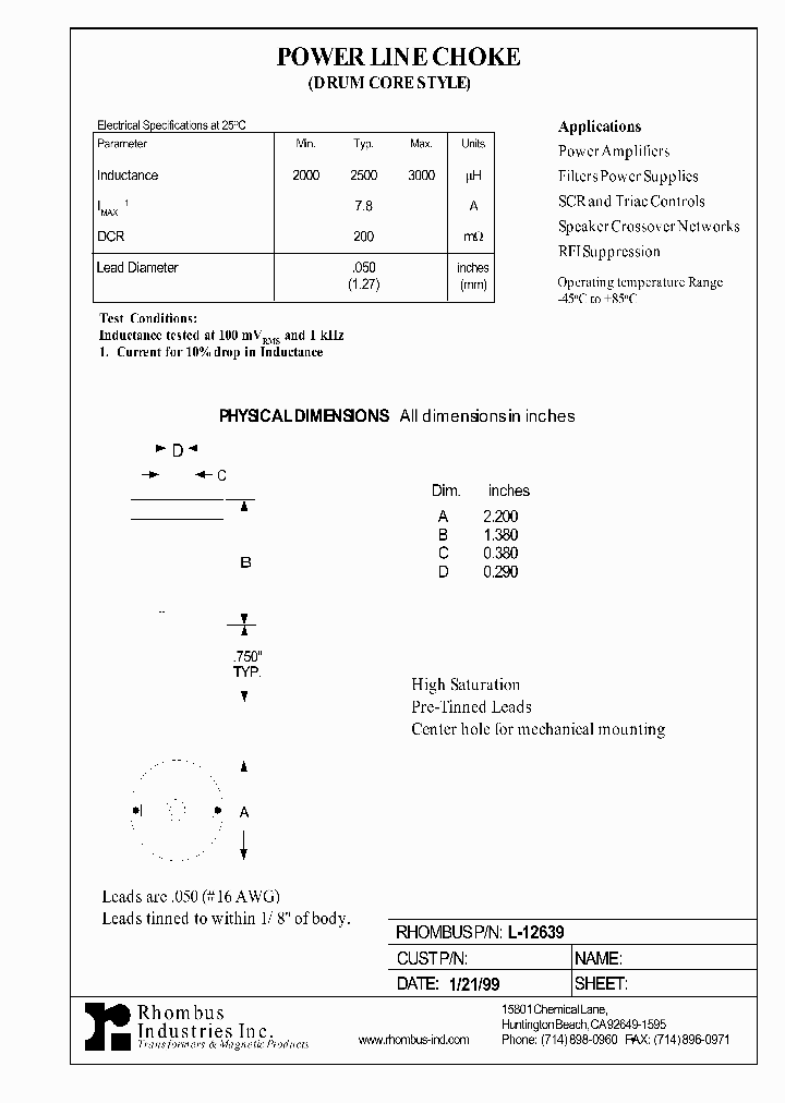 L-12639_4819688.PDF Datasheet