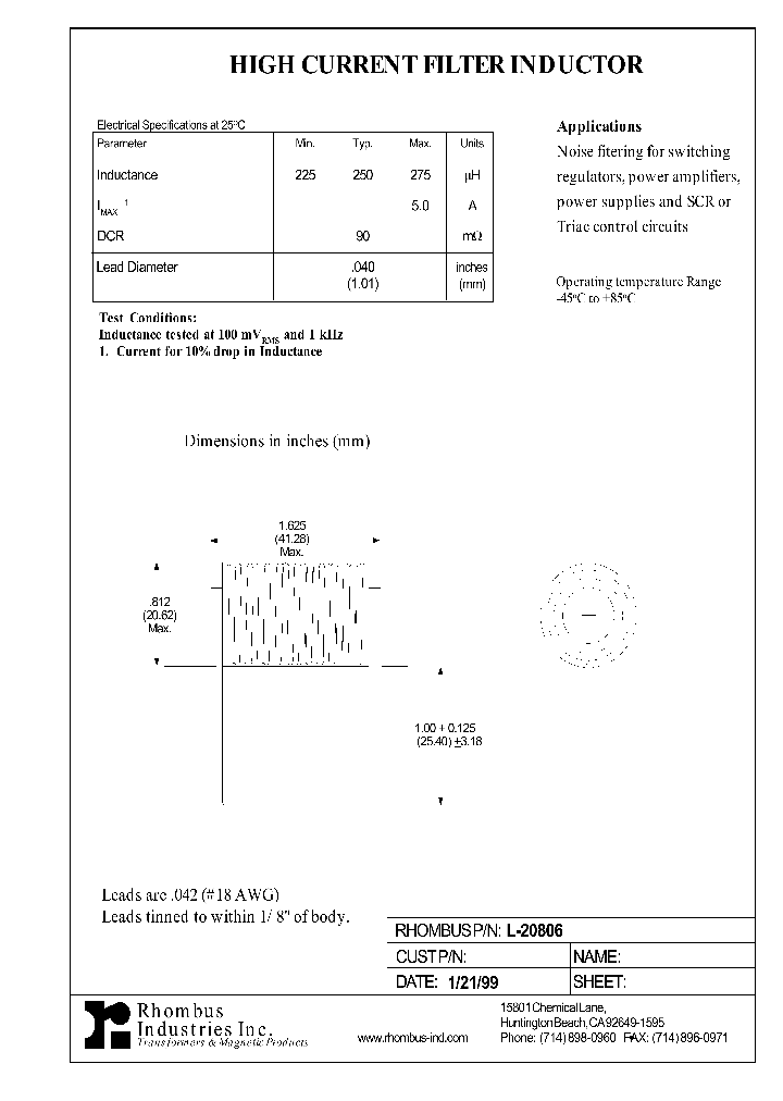 L-20806_4367355.PDF Datasheet