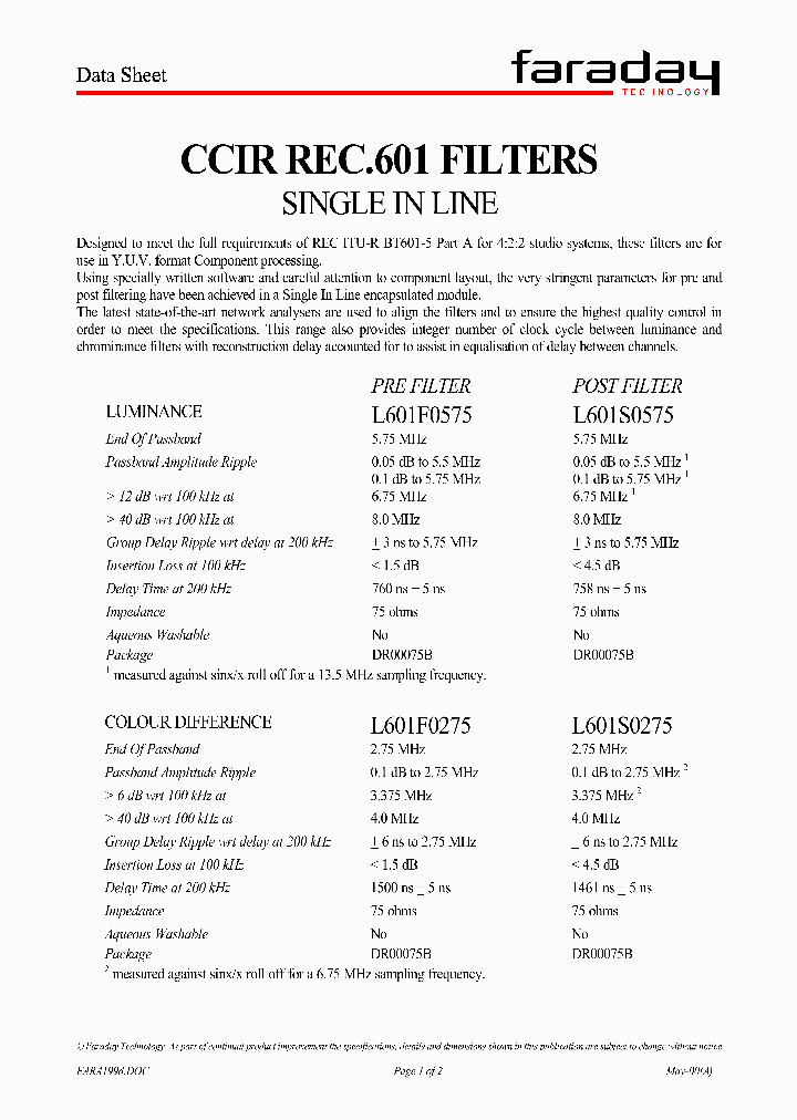 L601S0275_4411749.PDF Datasheet