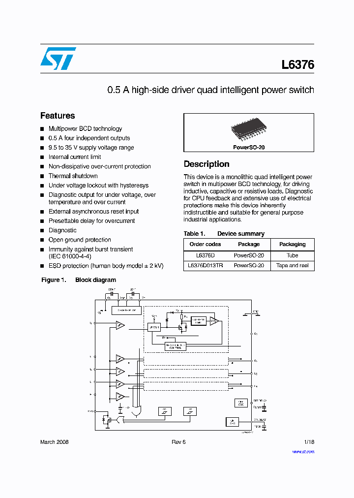 L6376D013TR_4219271.PDF Datasheet