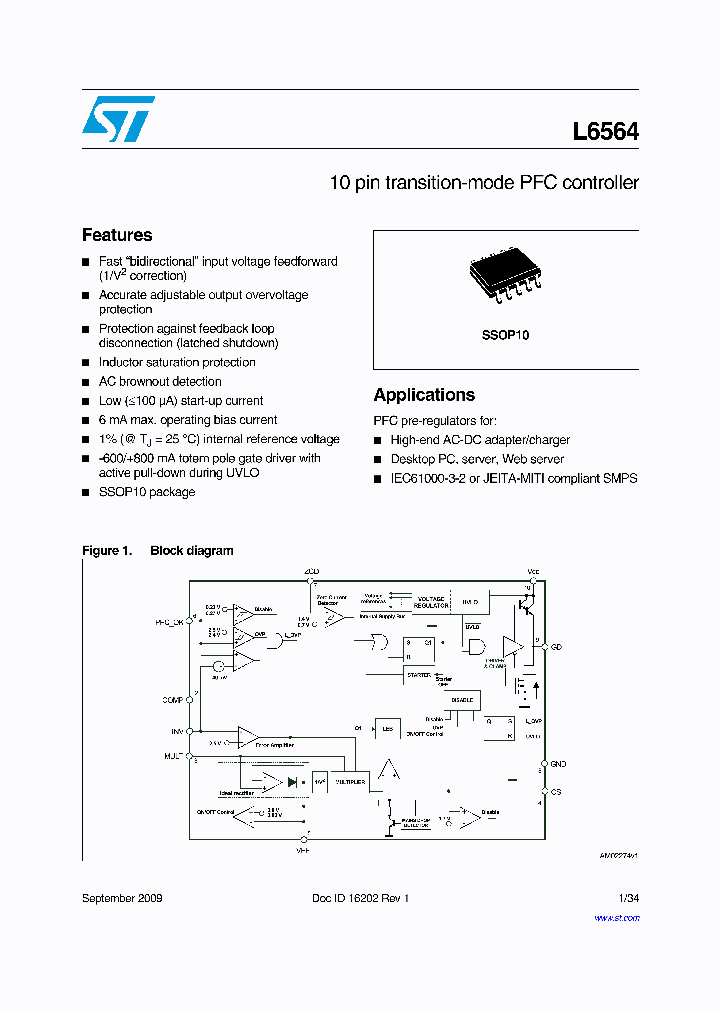 L6564DTR_4883158.PDF Datasheet
