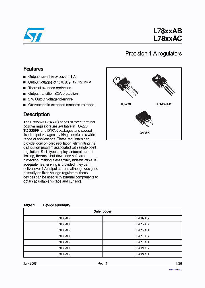 L7815ABD2T-TR_4579423.PDF Datasheet