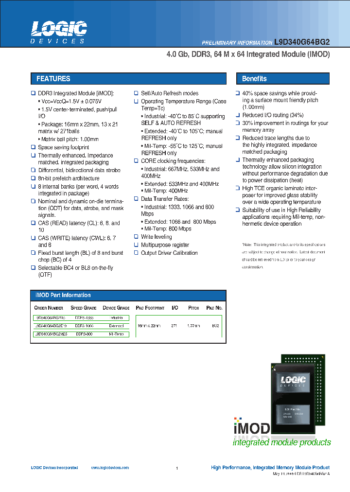 L9D340G64BG2_4519356.PDF Datasheet
