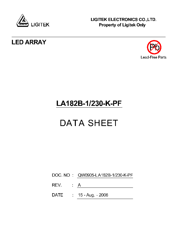 LA182B-1-230-K-PF_4607491.PDF Datasheet