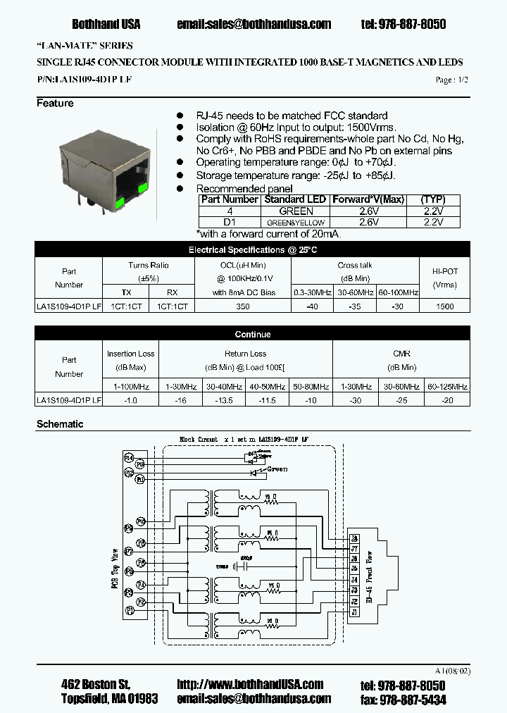 LA1S109-4D1PLF_4587820.PDF Datasheet