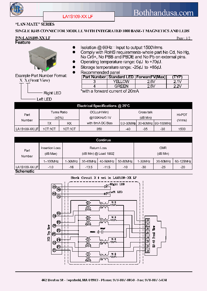 LA1S109-XXLF_4587828.PDF Datasheet