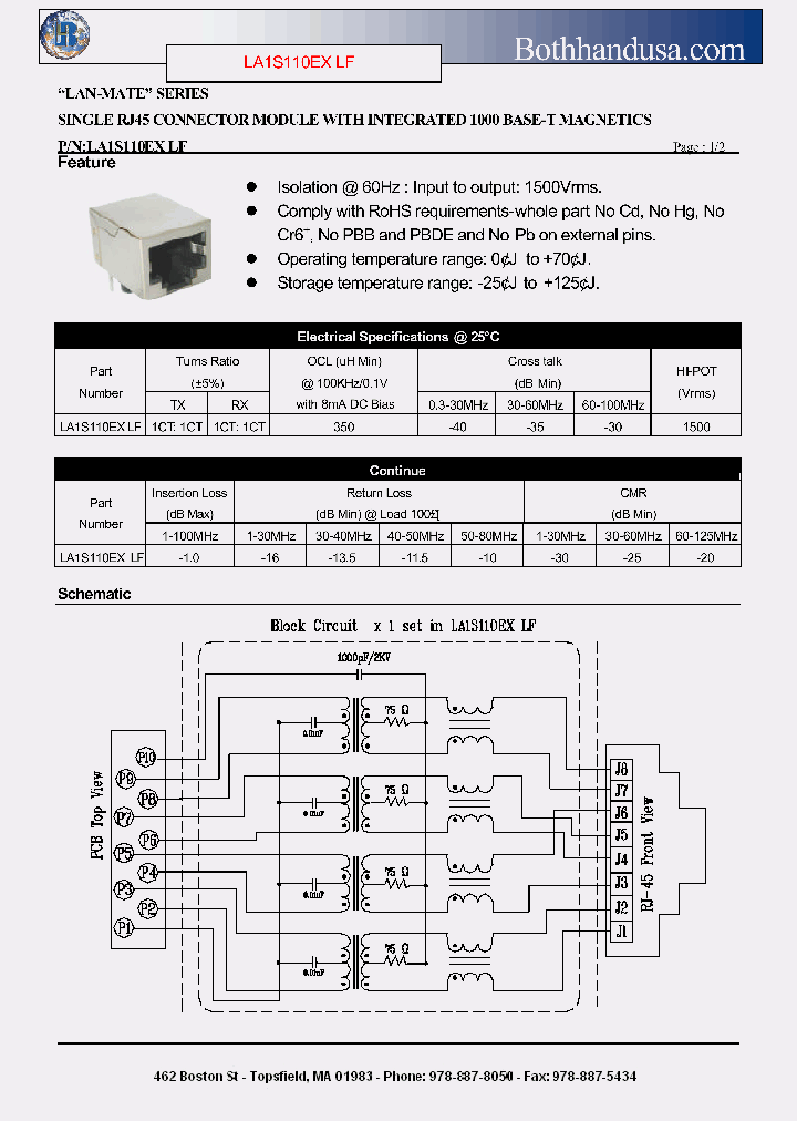LA1S110EXLF_4560265.PDF Datasheet