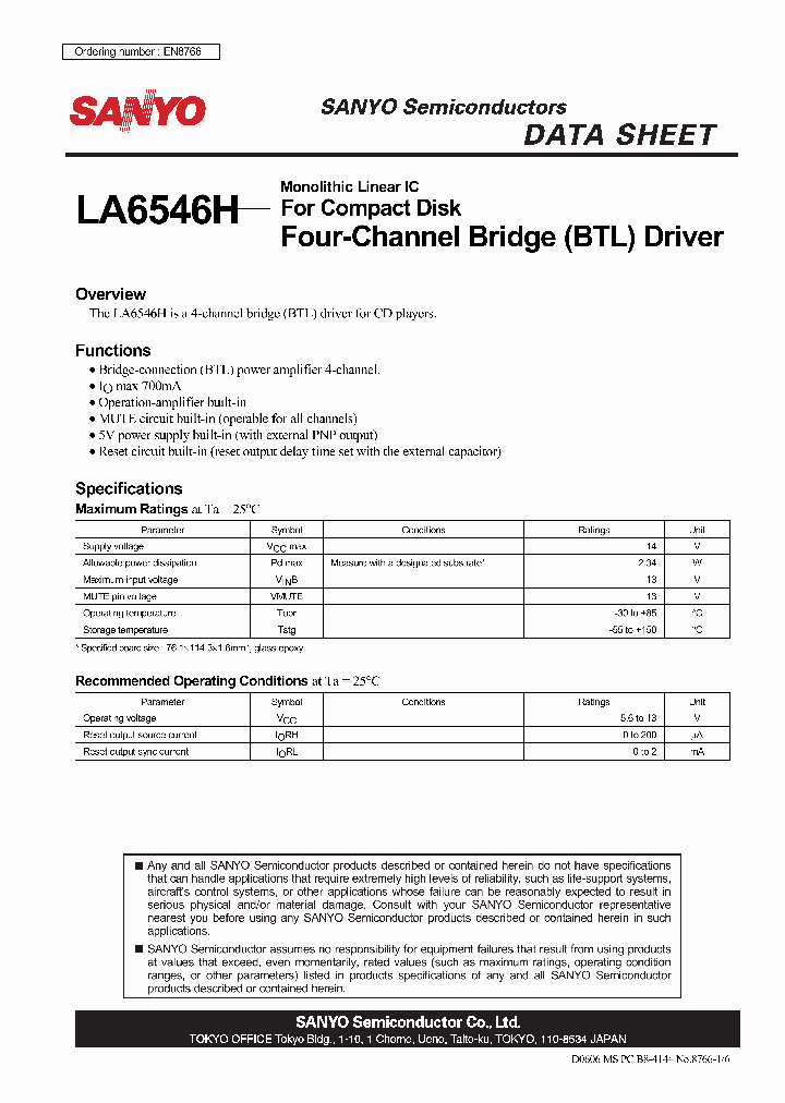 LA6546H_4359971.PDF Datasheet