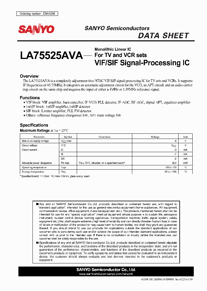 LA75525AVA_4652085.PDF Datasheet